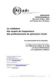 La validation des acquis de l'expÃ©rience des professionnels du ...