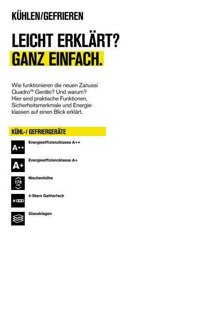 Die neuen Einbaugeräte / 2012 - Zanussi