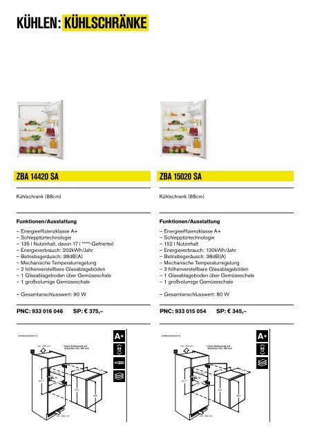 Die neuen Einbaugeräte / 2012 - Zanussi