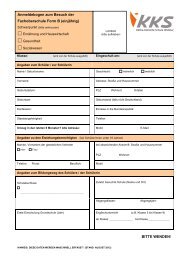 Anmeldeformular Form B - KÃ¤the-Kollwitz-Schule Wetzlar