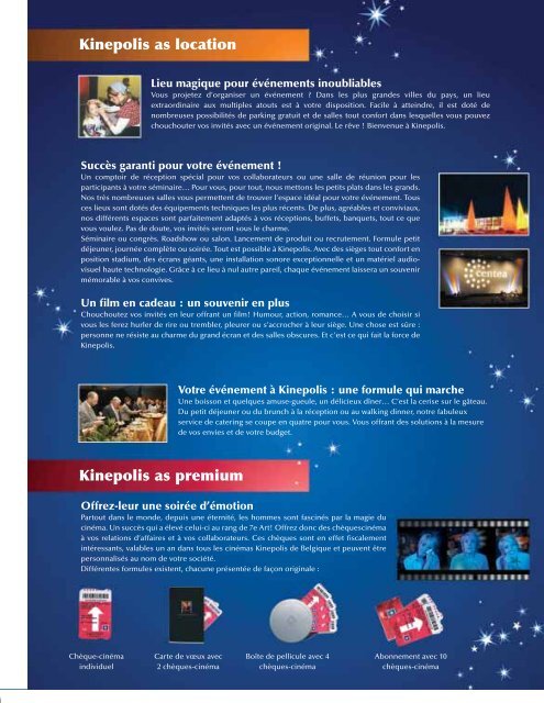 Rapport annuel - Kinepolis Group