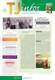 TJinfos nÂ°54 du mois de septembre 2013 - site mairie Tignieu ...