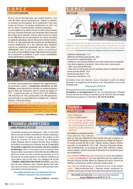 Bulletin de janvier 2012 - site mairie Tignieu-Jameyzieu