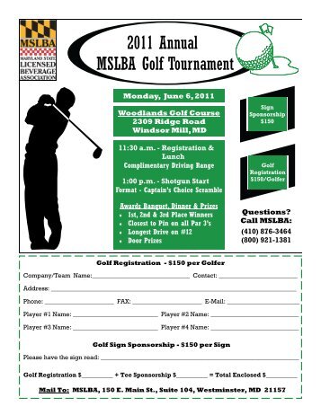 2011 Annual MSLBA Golf Tournament