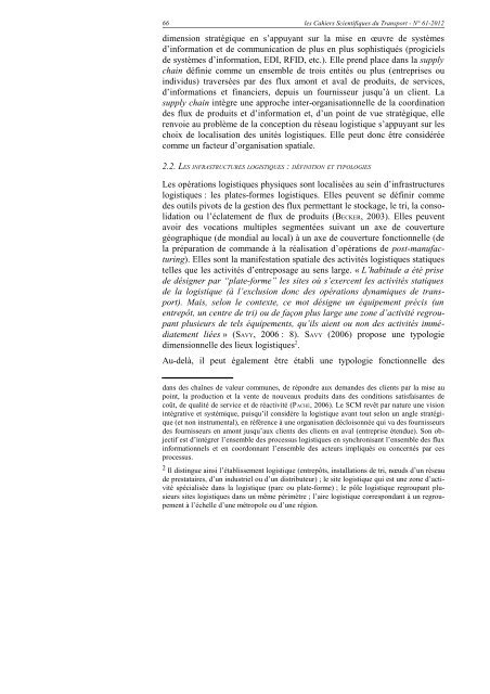 attractivitÃ© territoriale, infrastructures logistiques et ... - afitl - CNRS