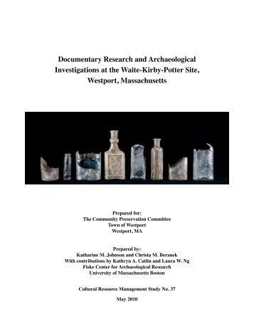 Documentary Research and Archaeological ... - Fiske Center
