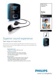 SA3RGA02BN/02 Philips MP3 player with FullSound™