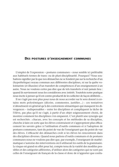 Des postures d'enseignement communes - Centre acadÃ©mique de ...