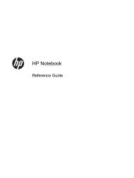 HP ProBook 4540s Notebook PC Reference Guide - static ...