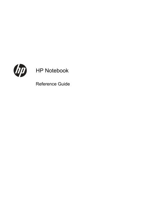 HP ProBook 4540s Notebook PC Reference Guide - static ...