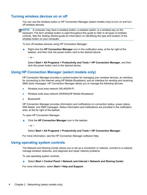 HP ProBook 4540s Notebook PC Reference Guide - static ...