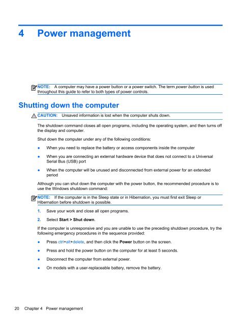 HP ProBook 4540s Notebook PC Reference Guide - static ...