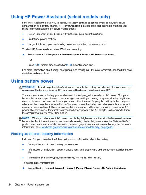 HP ProBook 4540s Notebook PC Reference Guide - static ...