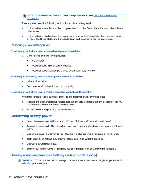 HP ProBook 4540s Notebook PC Reference Guide - static ...