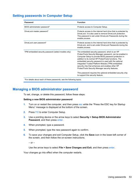 HP ProBook 4540s Notebook PC Reference Guide - static ...