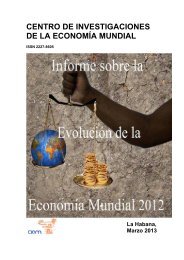 Informe sobre la Evolución de la Economía Mundial 2012 - CIEM