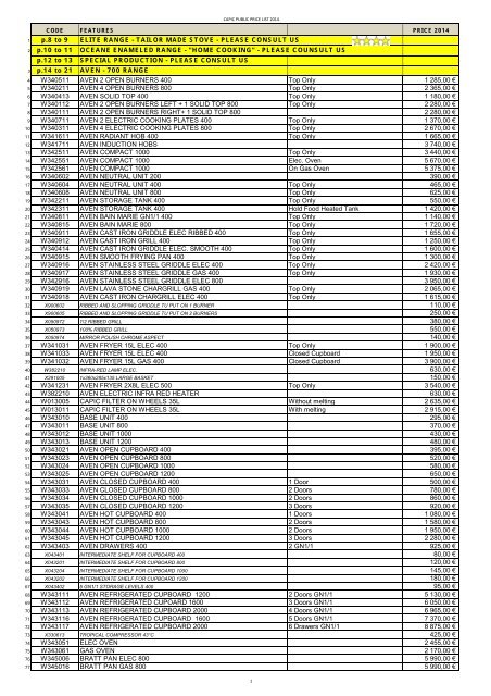 TARIF ANGLAIS 2011 - Capic