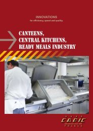 canteens, CENTRAL KITCHENS, READY meals INDUSTRY - capic