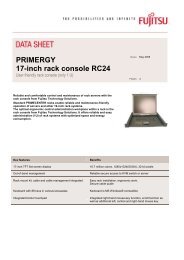 Data sheet: PRIMERGY Rack console RC24 - Cnet Nettailer