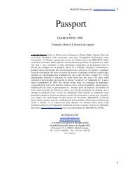 PASSPORT -PORT - Gustavo Ott