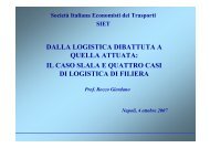 slides - SIET - Società Italiana di Economia dei Trasporti e della ...