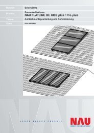 NAU FLATLINE BE Ultra plus / Pro plus - Hafner Haustechnik