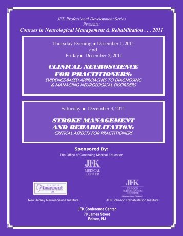 clinical neuroscience for practitioners - JFK Medical Center