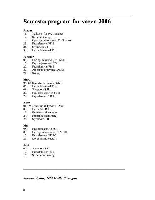 Avhandlingsseminar vÃ¥r 2006 - Det teologiske Menighetsfakultetet