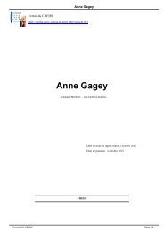 Anne Gagey - crehs - UniversitÃ© d'Artois