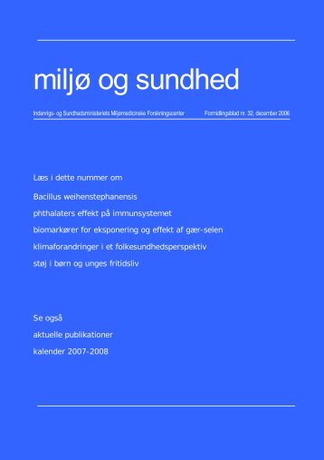 MiljÃ¸ og sundhed nr. 32, december 2006 (PDF 429KB)