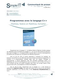 Programmez avec le langage C++ Mathieu Nebra et Matthieu Schaller