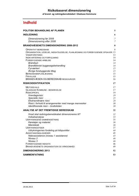 Risikobaseret dimensionering - Gladsaxe Kommune