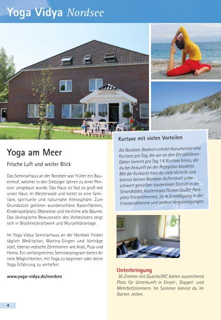 Willkommen bei Yoga Vidya Nordsee!