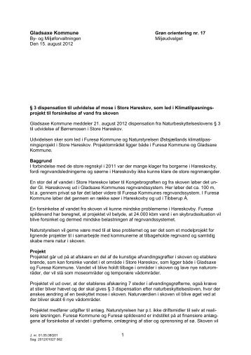 2. Bilag 2: Â§ 3 dispensation til udvidelse af mose i Store Hareskov