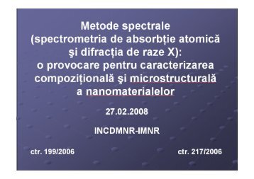 Comunicari prezentate - IMNR