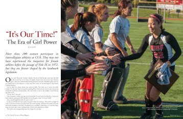 “It's Our Time!” - CUA Magazine - the Catholic University of America