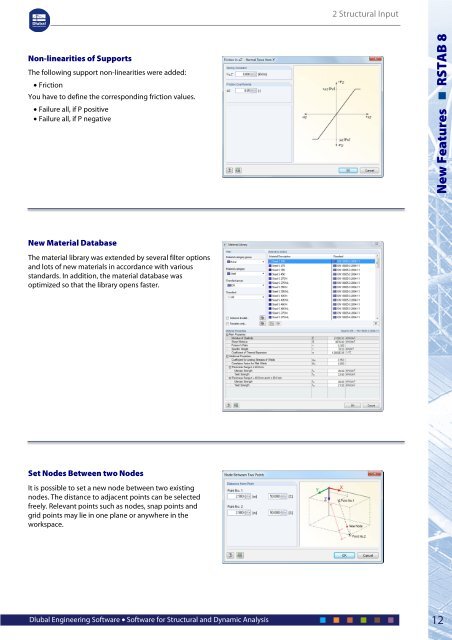 List of new features in RSTAB 8 (PDF)... - Dlubal Software