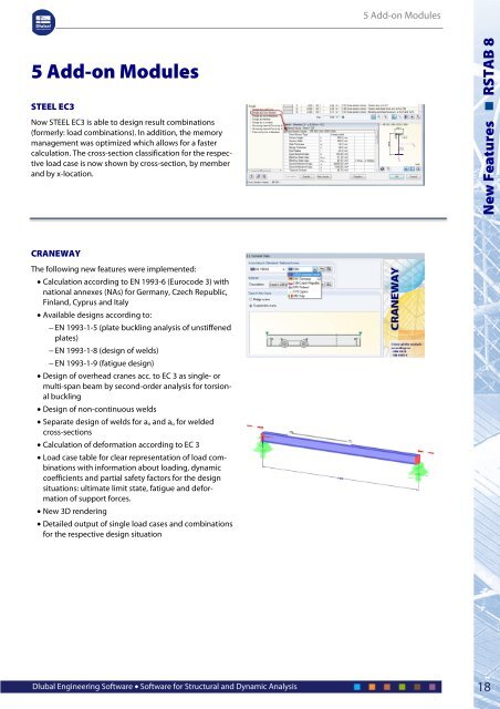 List of new features in RSTAB 8 (PDF)... - Dlubal Software