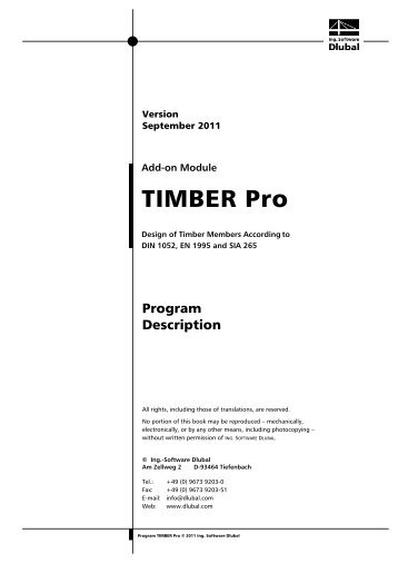 TIMBER Pro - Dlubal Software