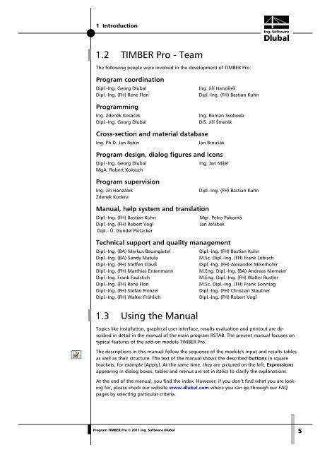 TIMBER Pro - Dlubal Software