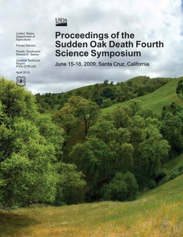 Proceedings of the Sudden Oak Death Fourth Science Symposium