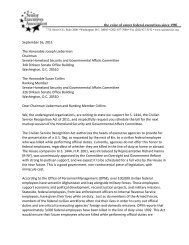 Letter to Senate on Civilian Service Recognition Act, September 16 ...