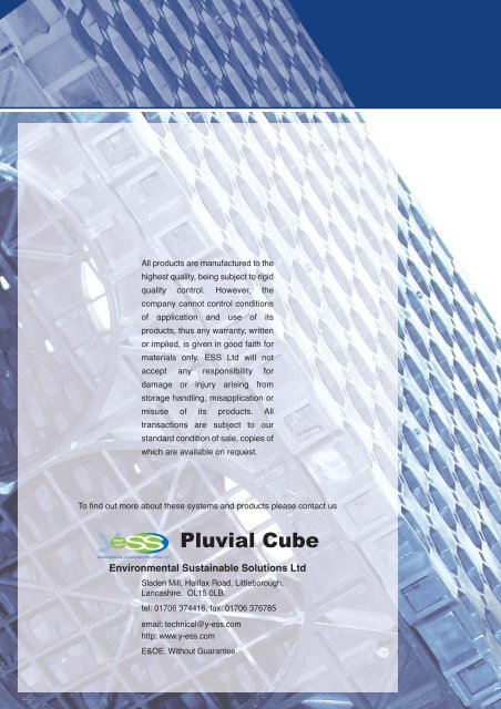 ESS Pluvial Cube Brochure (3-10-08):Layout 1 - Y-ess.com