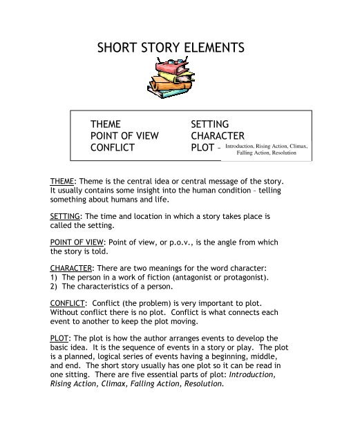 elements of a short story essay