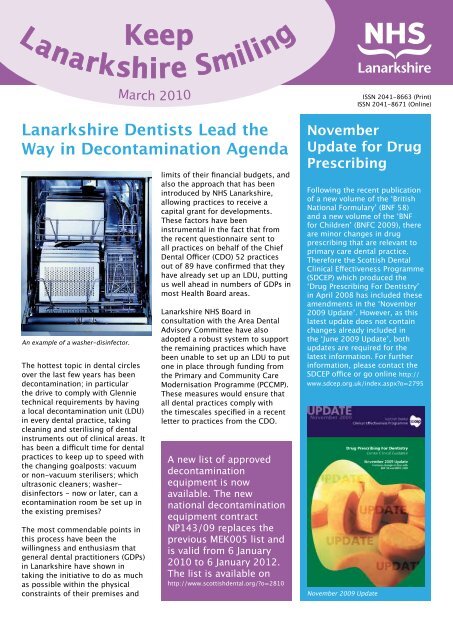 Dental Newsletter March - NHS Lanarkshire