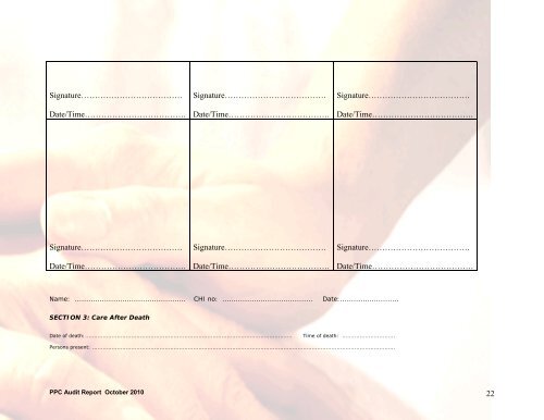 Preferred Place of Care Palliative Care Audit ... - NHS Lanarkshire