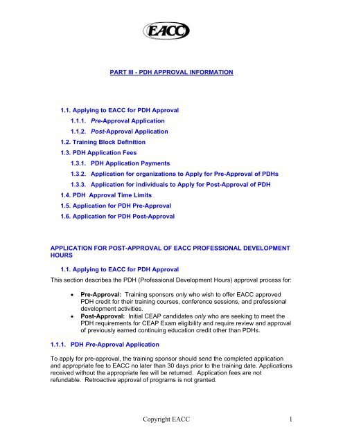 Pdh Report Example pdh approval information - Employee Assistance Professionals ...