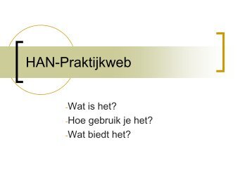 Handleiding Praktijkweb