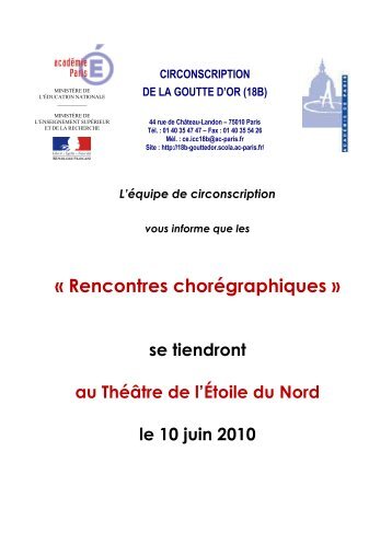 2010-06-02 Programme Rencontres danse - Inspection de la Goutte ...