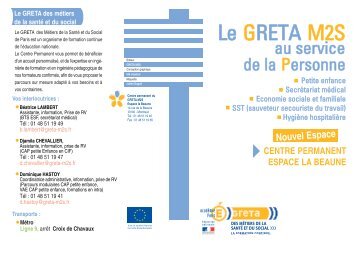 centre permanent espace la beaune - greta m2s